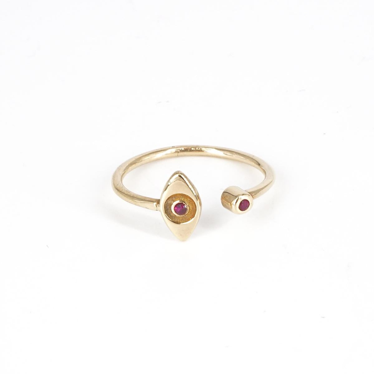 Red eye ring