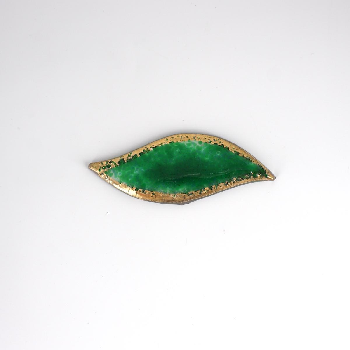 Poggiaposate FOGLIOLINA verde smeraldo