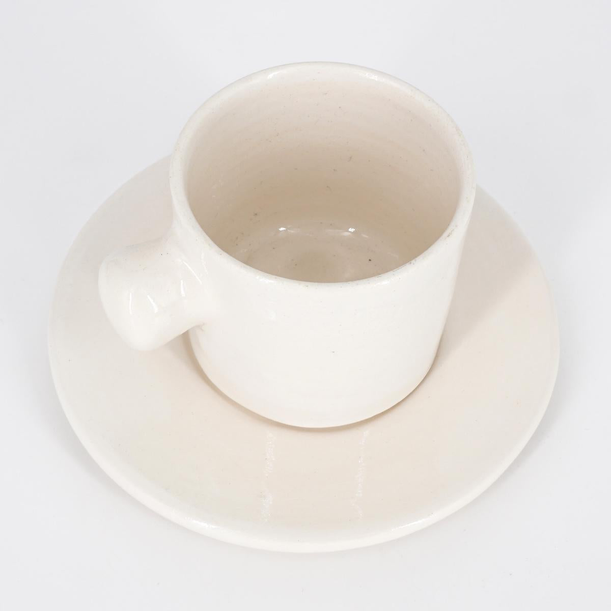 TAZZINA CAFFè CON PIATTINO TUPPO BIANCA TAZZINA CAFFÈ TUPPO BIANCA NICOLE