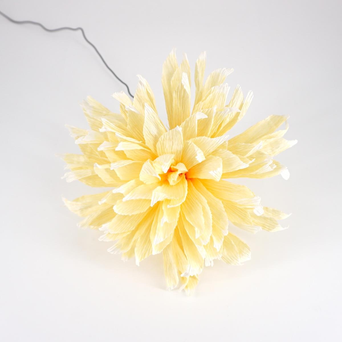 Paper flower PALE YELLOW