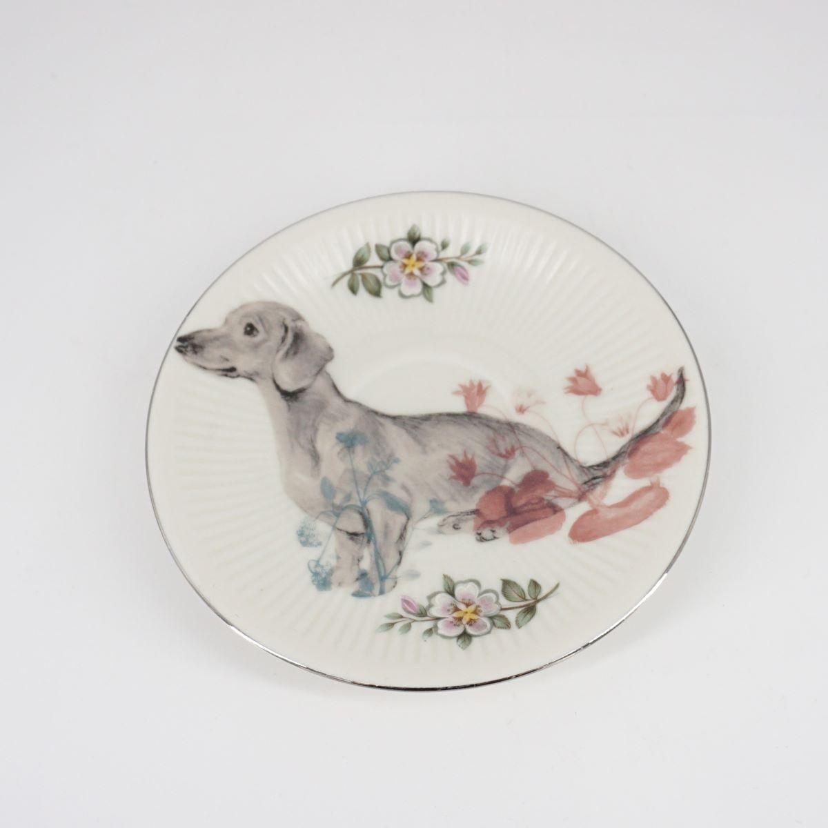 DACHSHUND coffee plate