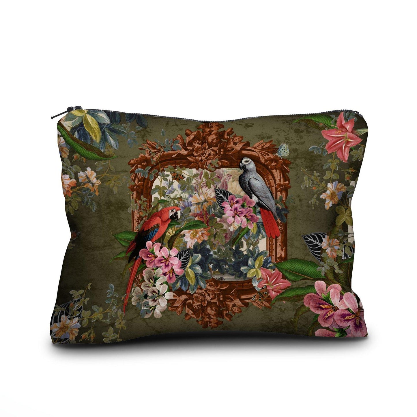 BEAUTY CASE VELVET PAPPAGALLI