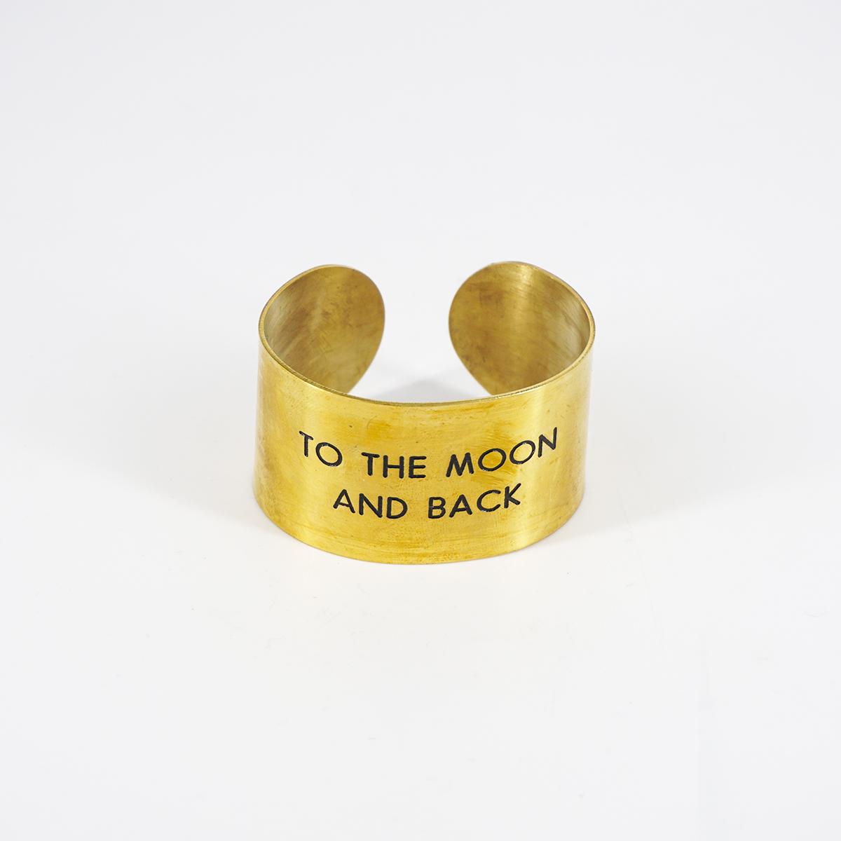 Bracciale fascia alta TO THE MOON AND BACK