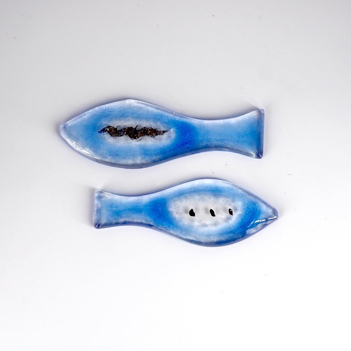 Poggiaposate PESCIOLINO blu oltremare