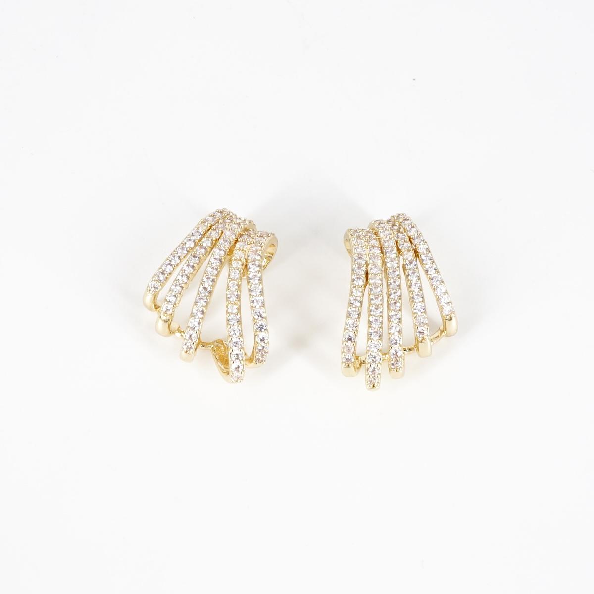 EARCUFF CASCATA ZIRCONI EARCUFF STRASS CASCATA SOPHIE GIOIELLI