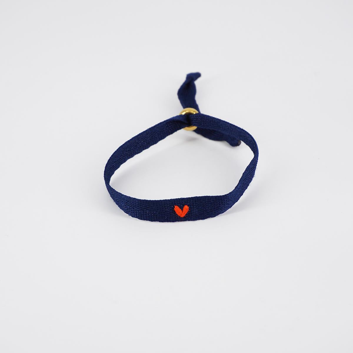 NOMADEA BRACCIALE NASTRO CUORICINOBLU