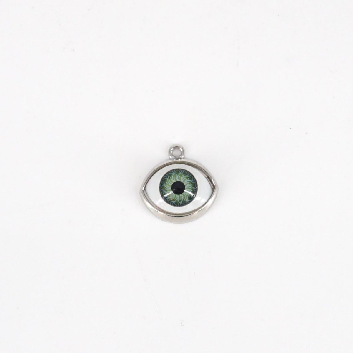 Charm OCCHIO VERDE ARGENTO