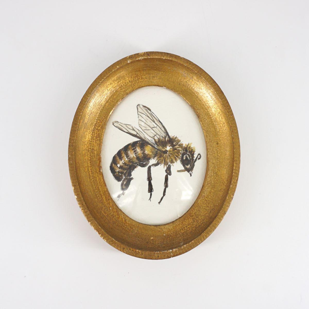 CATERINA BERTA APIS PICCOLA OVALE ORO