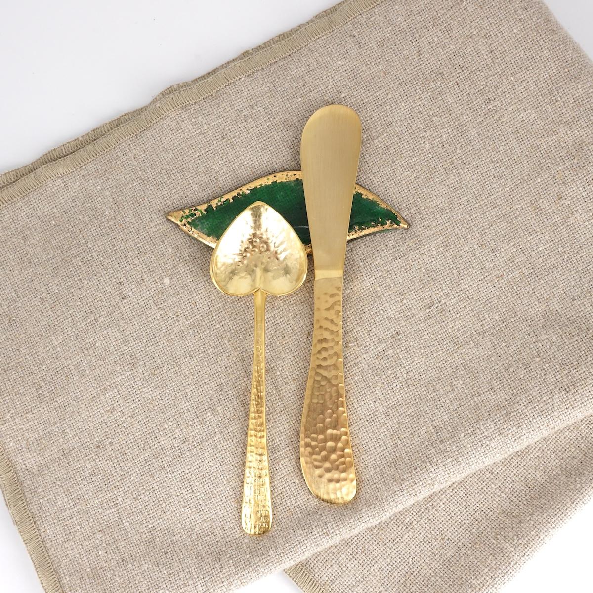 Poggiaposate FOGLIOLINA verde smeraldo