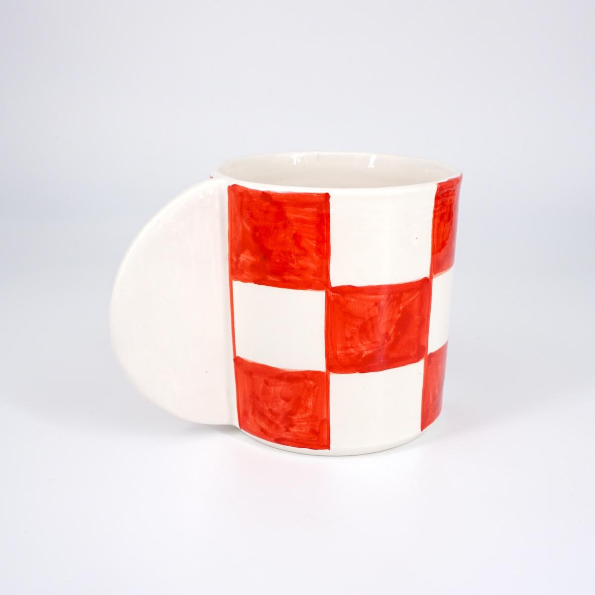 TAZZA TÉ QUADRETTI ROSSO