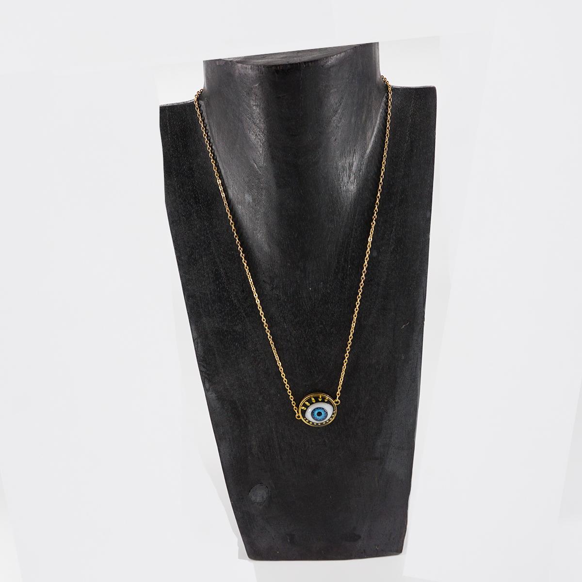 Dark Blue Eye Necklace
