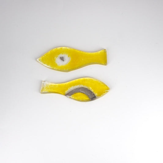 Poggiaposate PESCIOLINO giallo limone