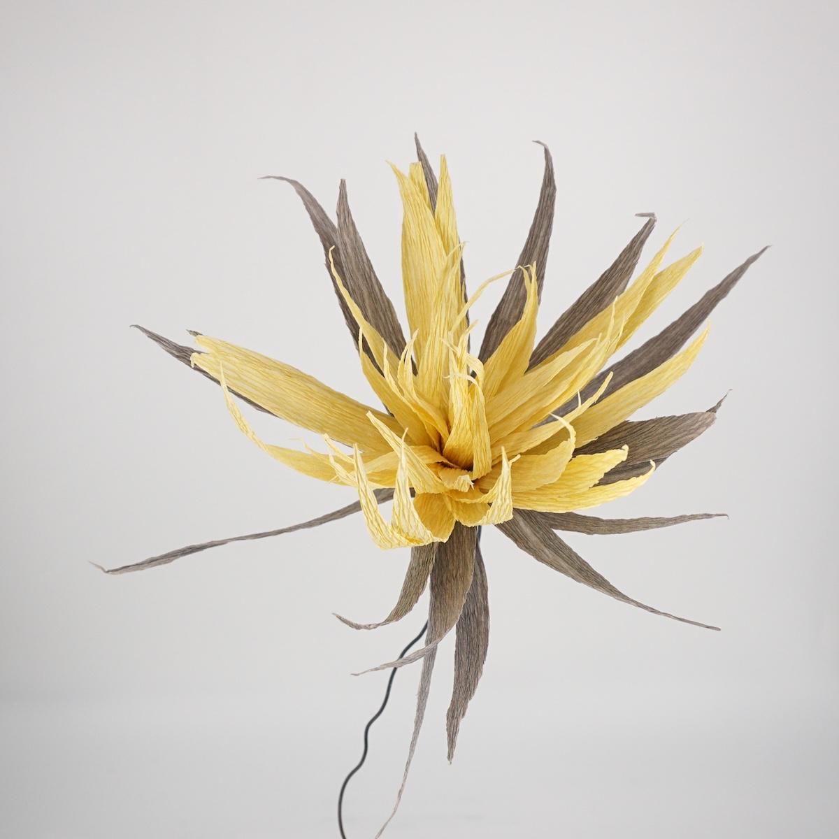 ANDREA MERENDI FIORE DI CARTA GIALLO CGRIGIO