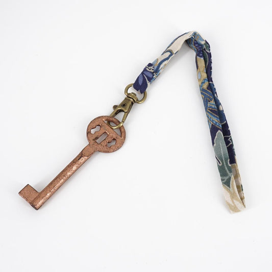 Portachiavi corto FIORI BLU