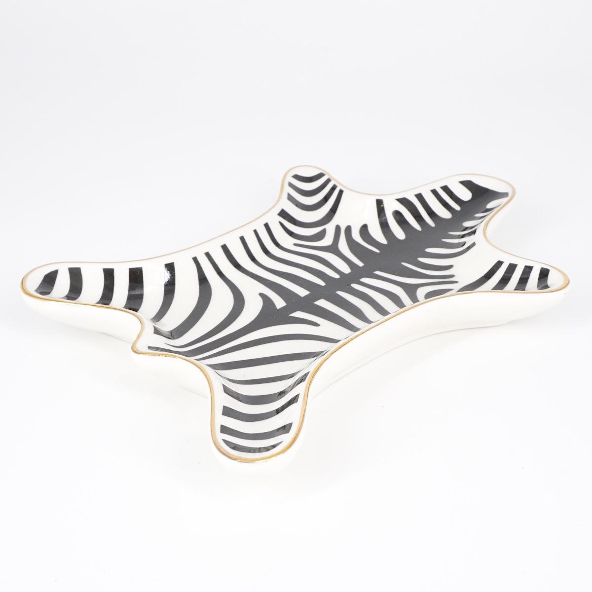 Piattino pelle di ZEBRA