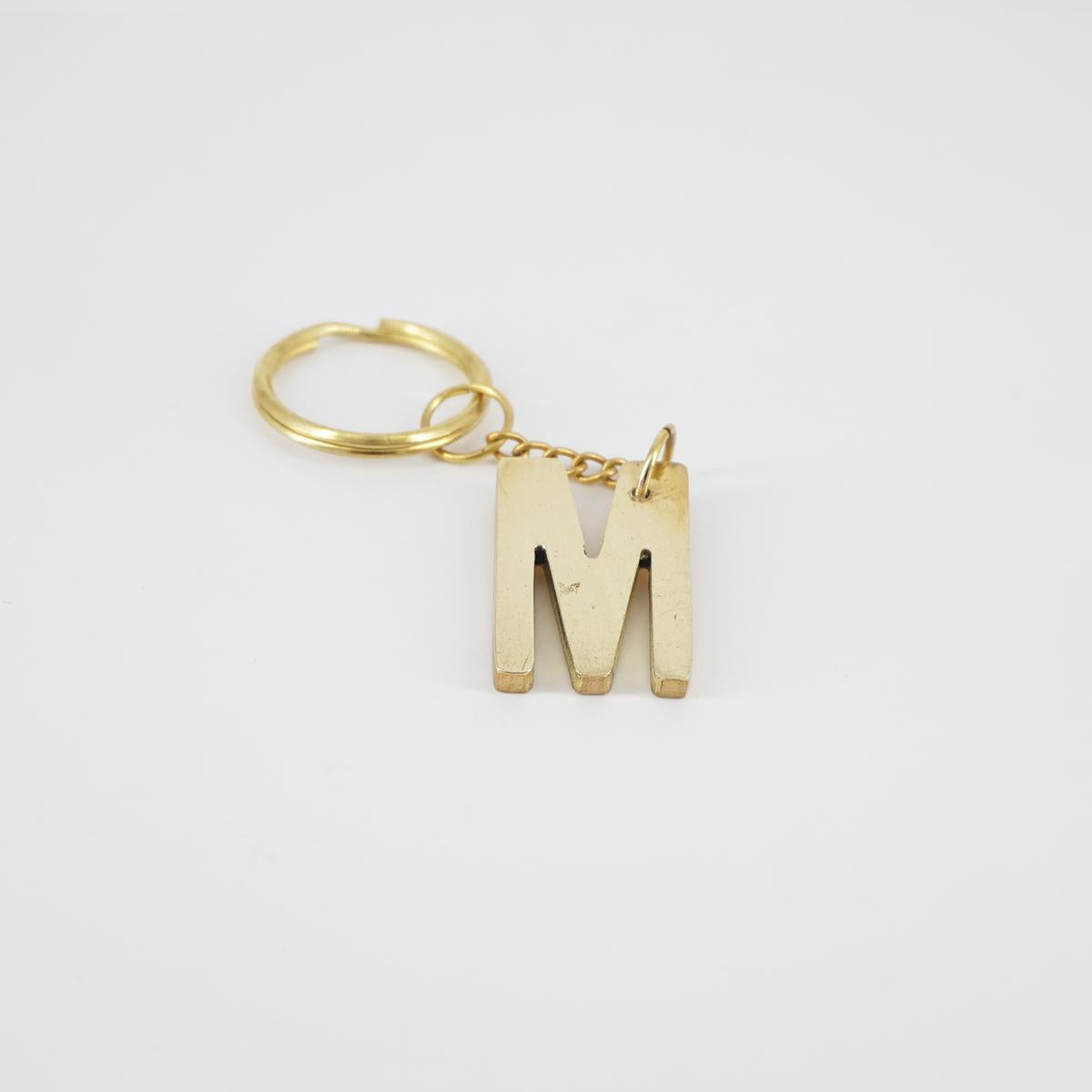 Letter M Keychain