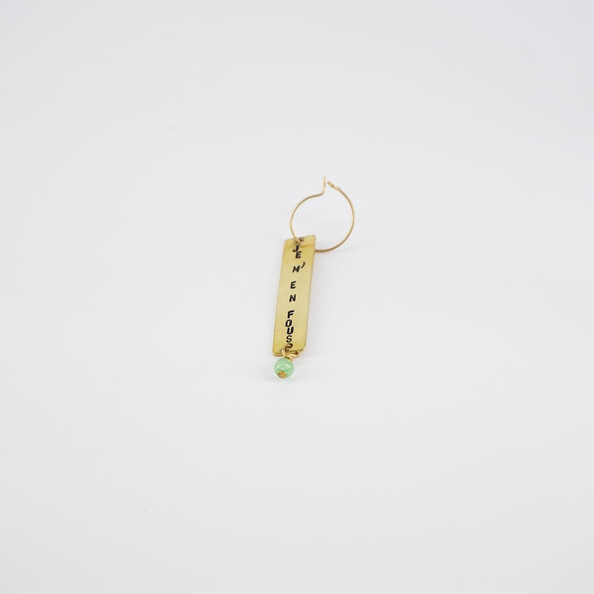 Orecchino JE M'EN FOUS