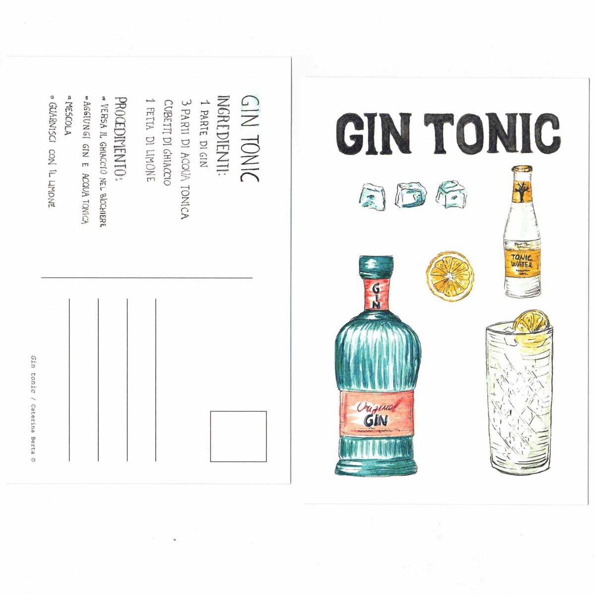 CATERINA BERTA CARTOLINA COCKTAILGIN TONIC
