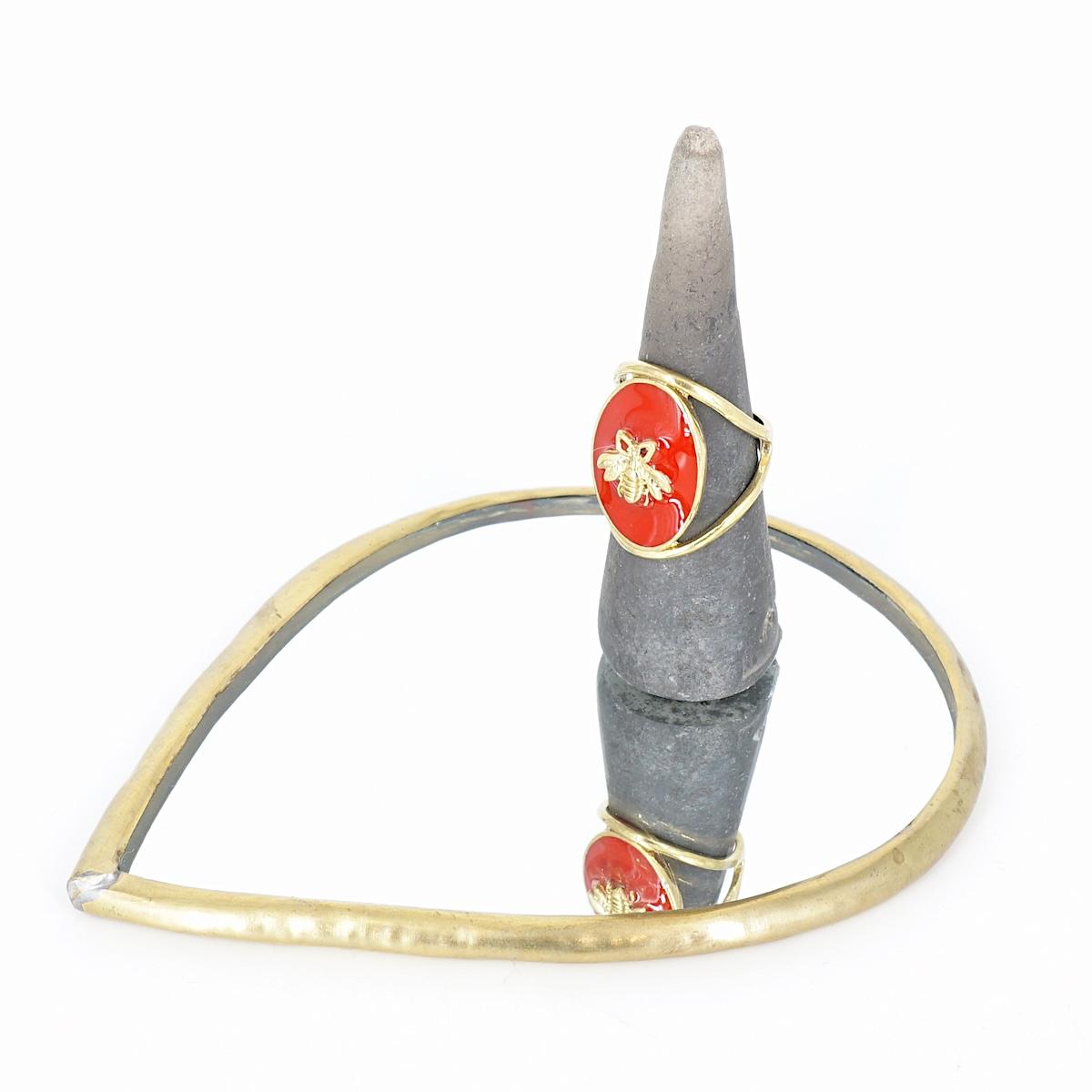 ANELLO APE CAMMEO ROSSO ANELLO APE CAMMEO ROSSO MONDO E COLORI