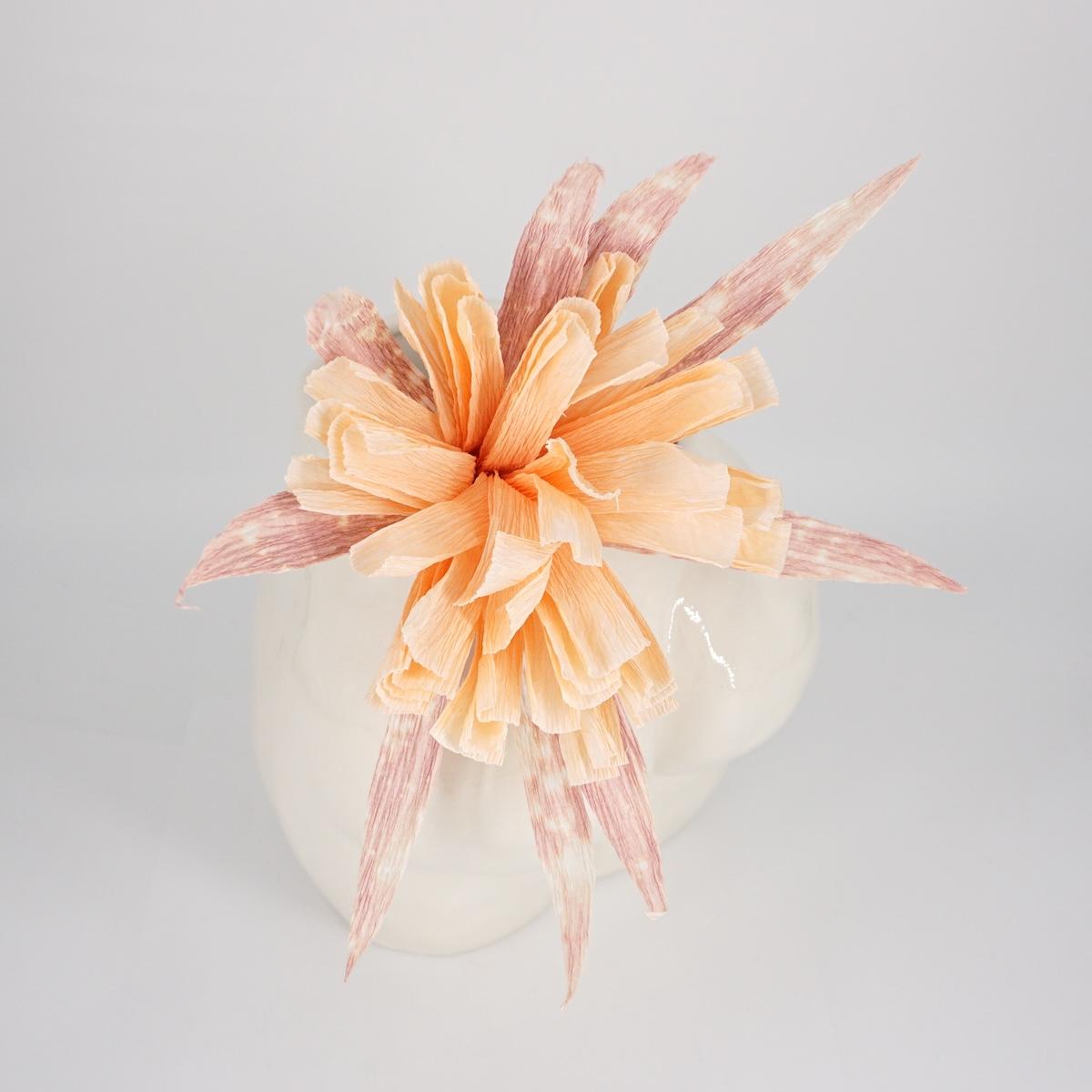 Fiore di carta PESCA E ROSA ANTICO