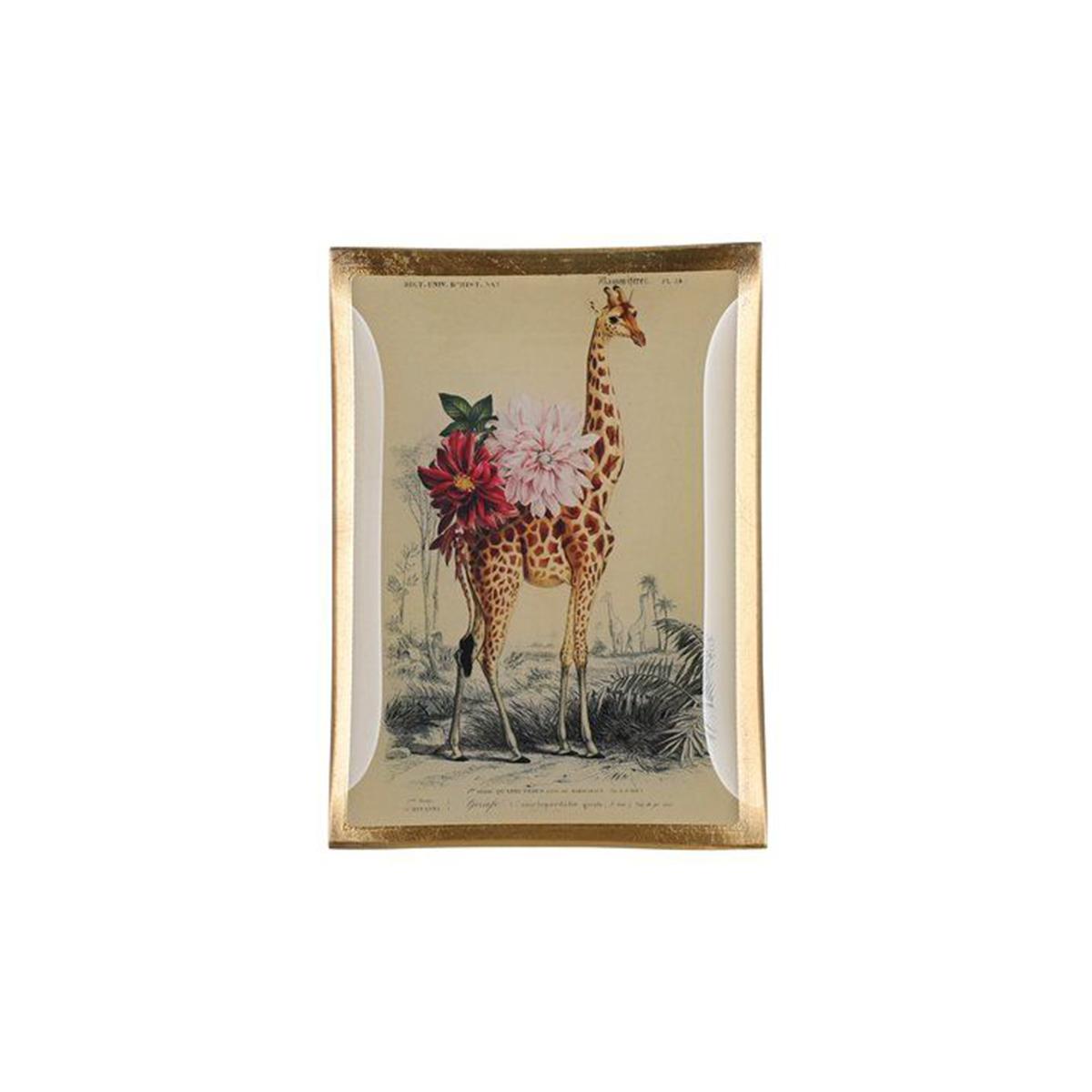 Piattino rettangolare giraffa