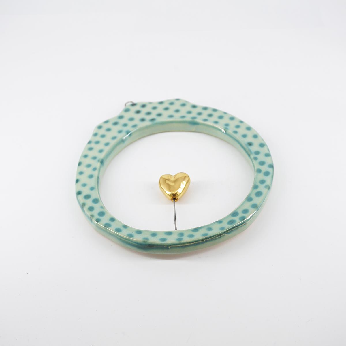 Cornice M tonda CUORE ORO