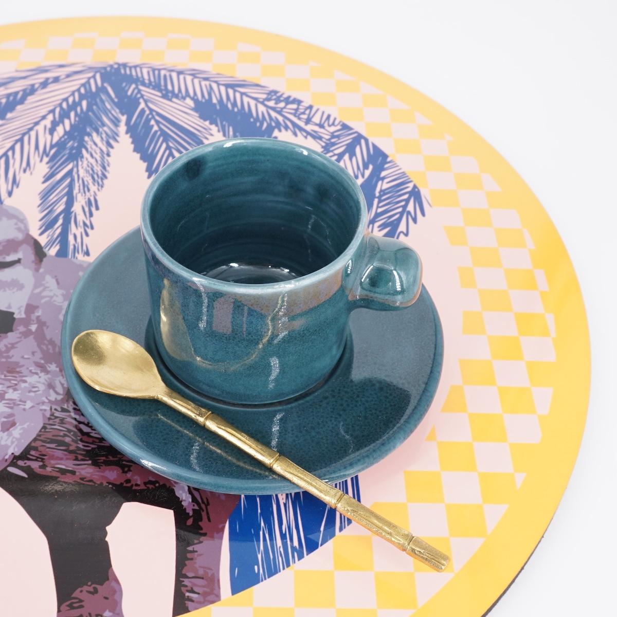 TAZZINA CAFFè CON PIATTINO TUPPO CARTA DA ZUCCHERO TAZZINA CAFFÈ TUPPO CARTA DA ZUCCHERO NICOLE