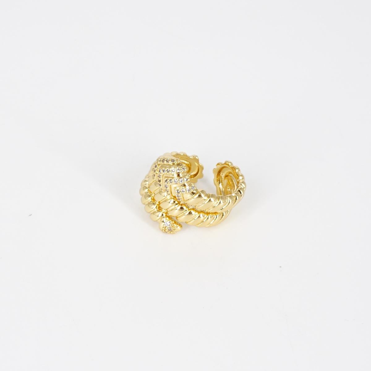 ANELLO ZIRCONI SERPE SPIRALE ANELLO ZIRCONI SERPE SPIRALE SOPHIE GIOIELLI