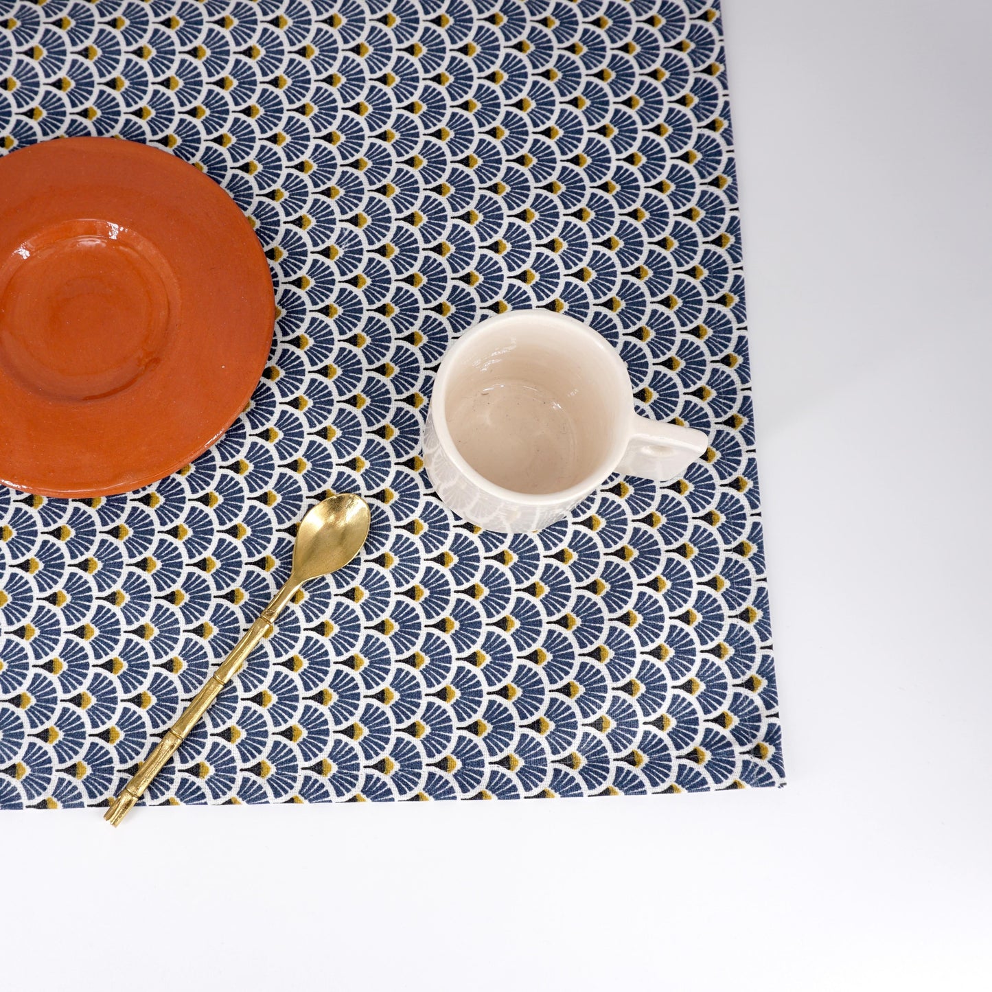 TARA PROVENCE TOVAGLIETTA DECOVENTAGLIO BLU/OCRA