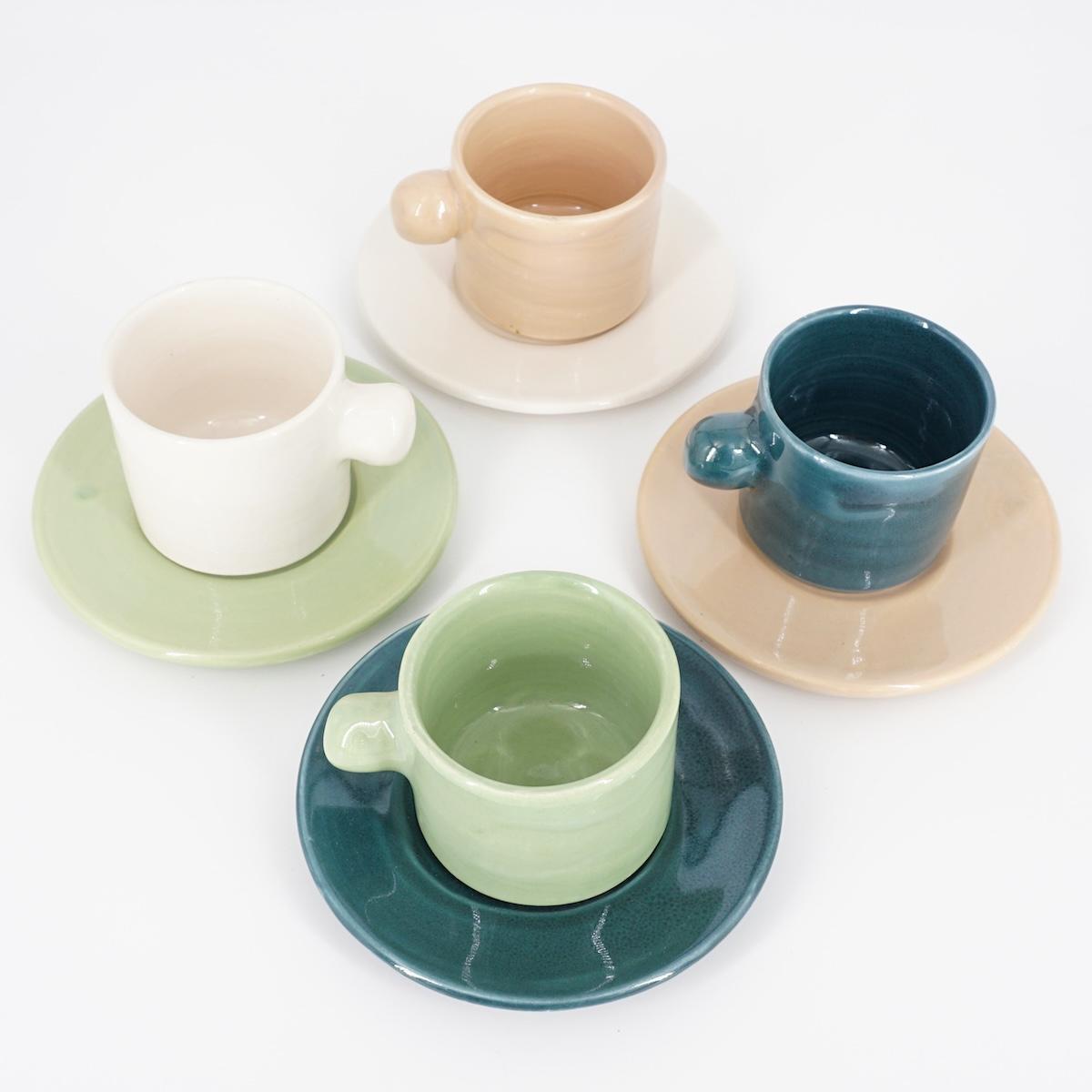 TAZZINA CAFFè CON PIATTINO TUPPO SALVIA TAZZINA CAFFÈ TUPPO SALVIA NICOLE