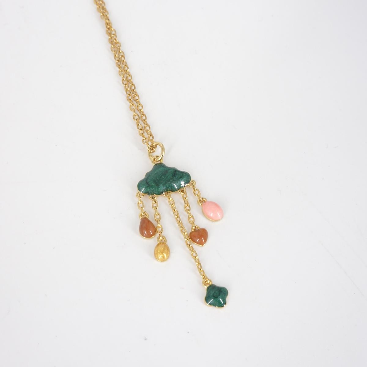 Collana NUVOLETTA verde