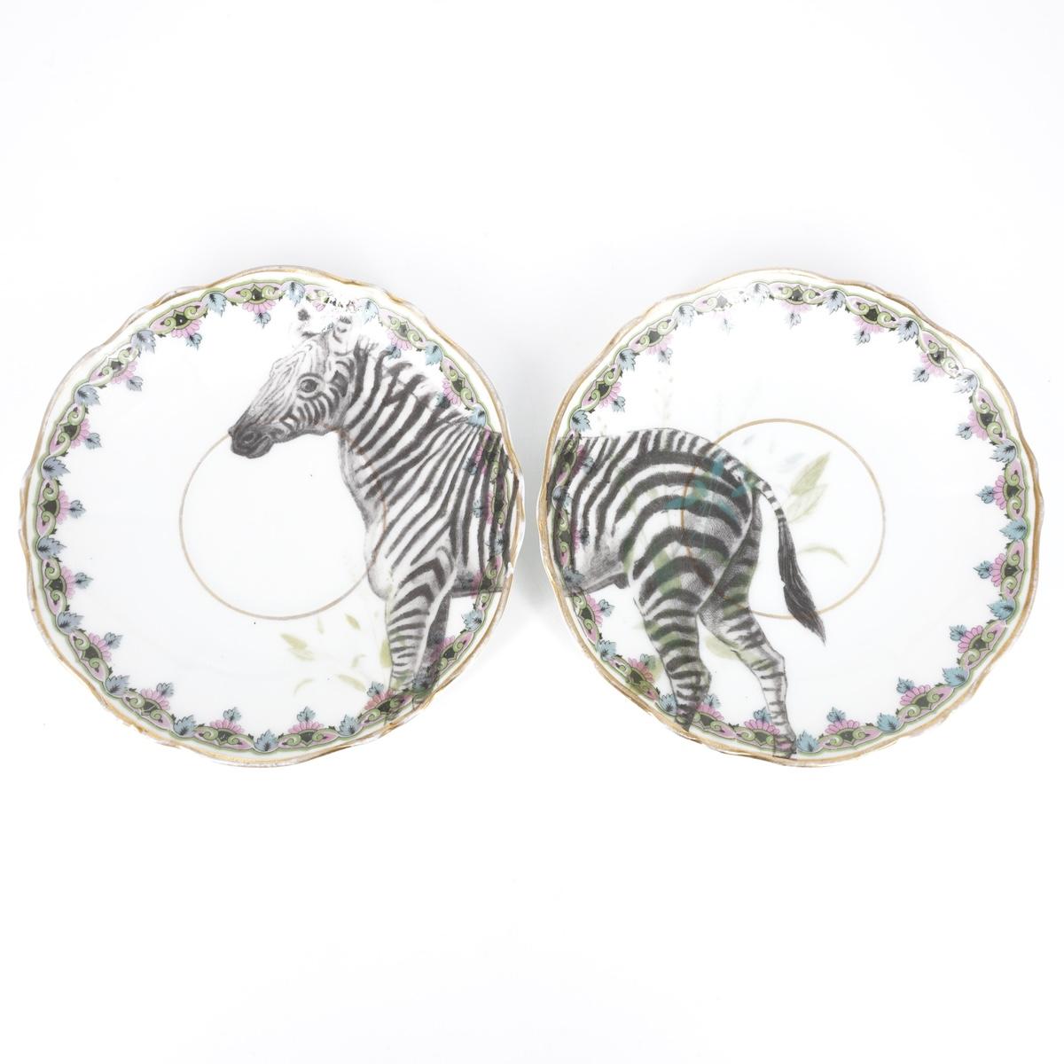 Coppia di piatti tè ZEBRA COPPIA PIATTI TÈ ZEBRA BOLDISH