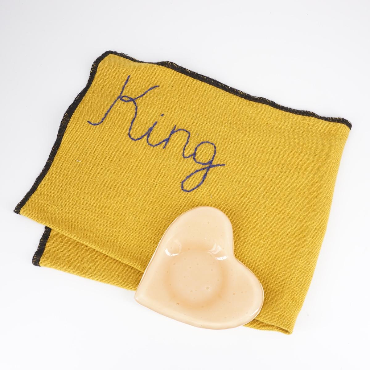 Tovaglietta ricamata KING L safran