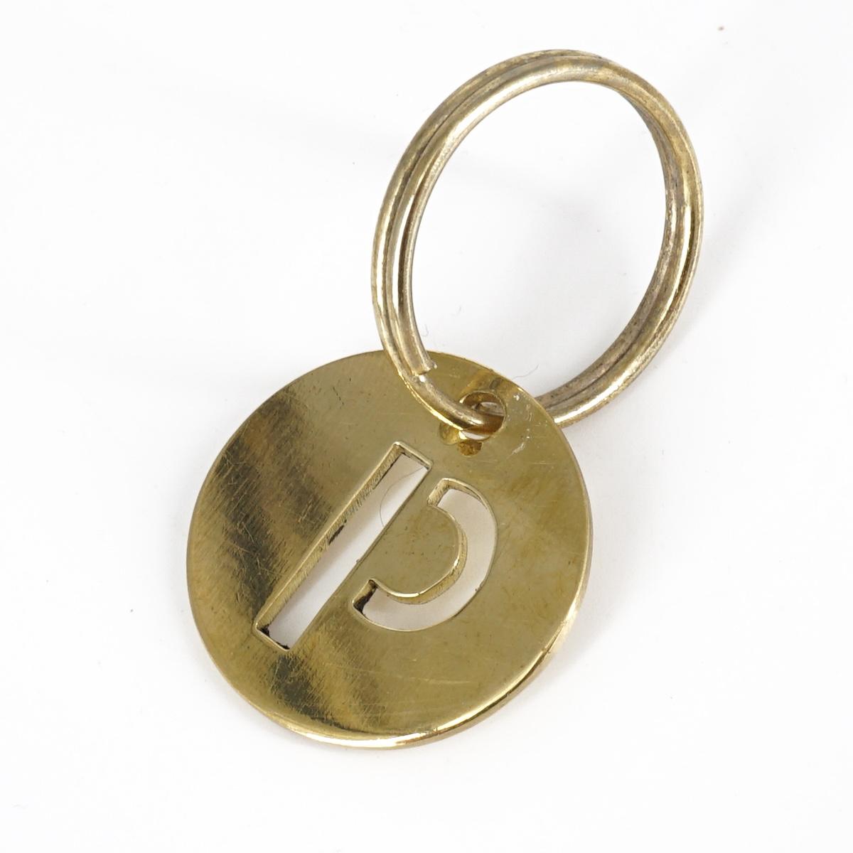 Portachiavi lettera medaglia P