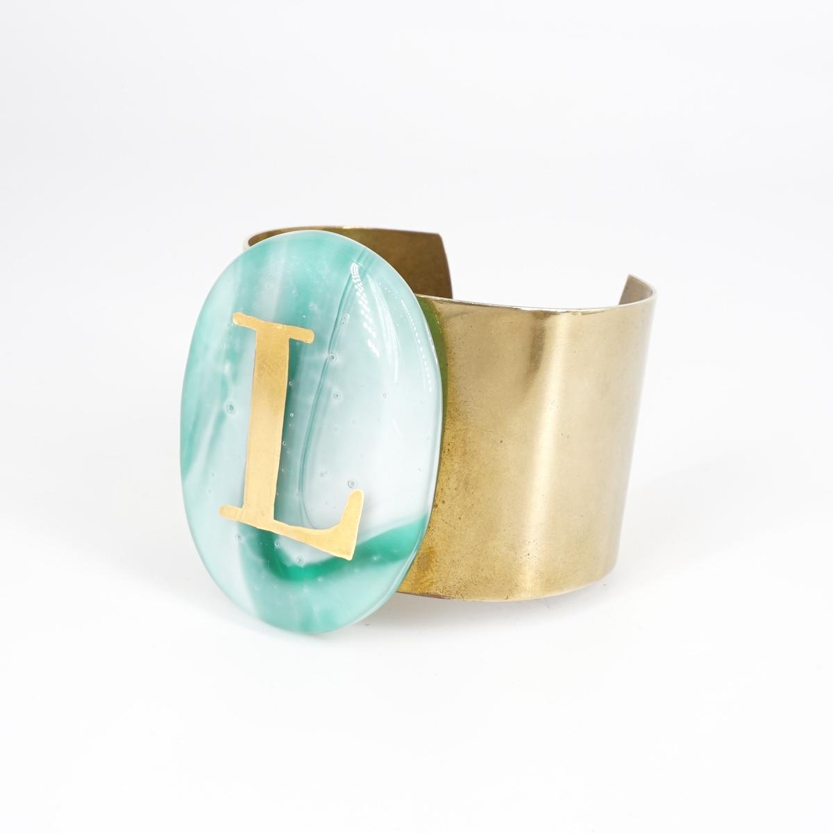 Bracciale fascia lettera L