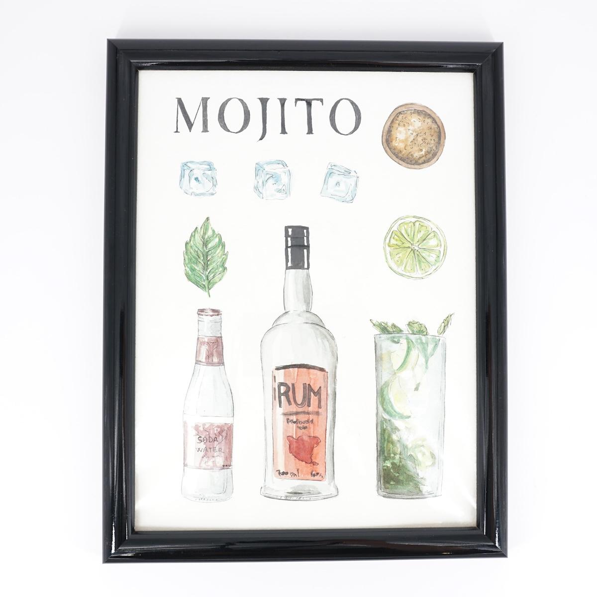 MOJITO originale con cornice MOJITO  CATERINA BERTA