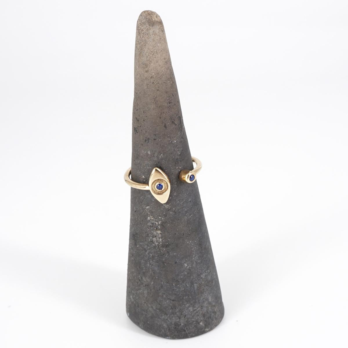 Blue eye ring