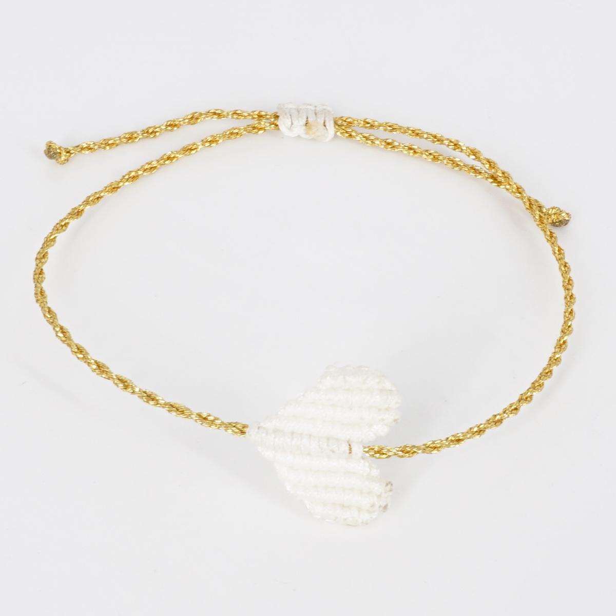 Bracciale CUORE bianco BRACCIALE CUORE BIANCO NOMADEA