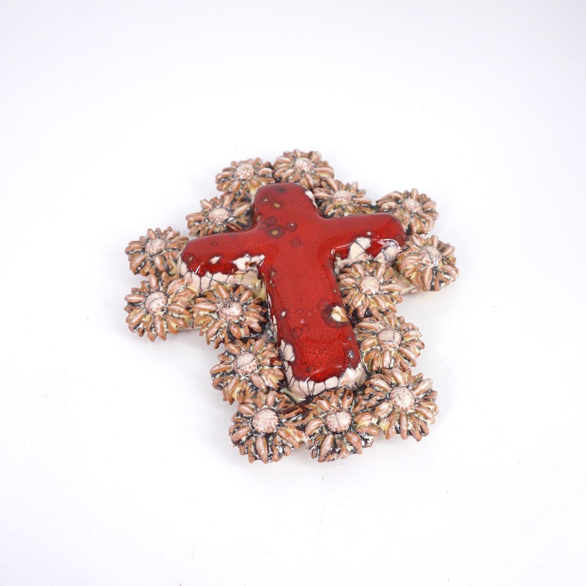 FRATANTONI CROCEMARGHERITE ROSSO/BEIGE