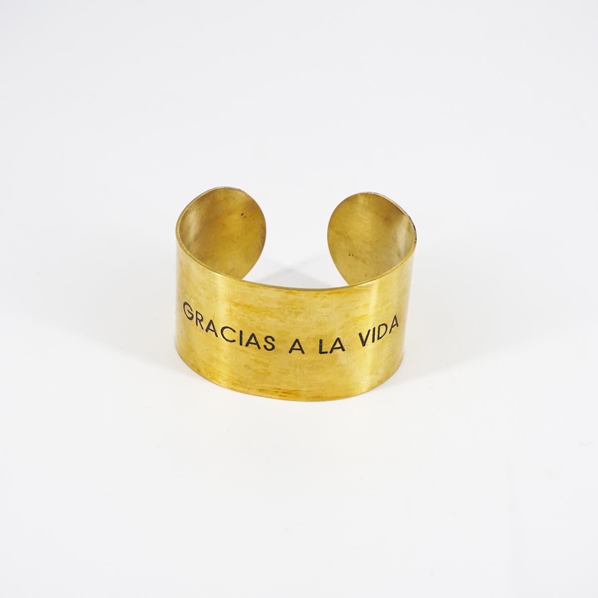 Bracciale fascia alta GRACIAS A LA VIDA
