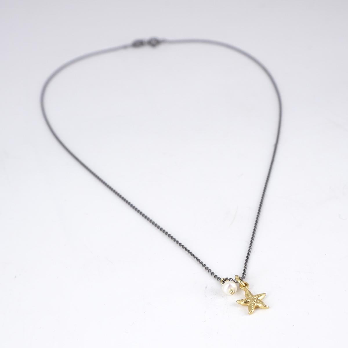 Collana catenina argento stella marina