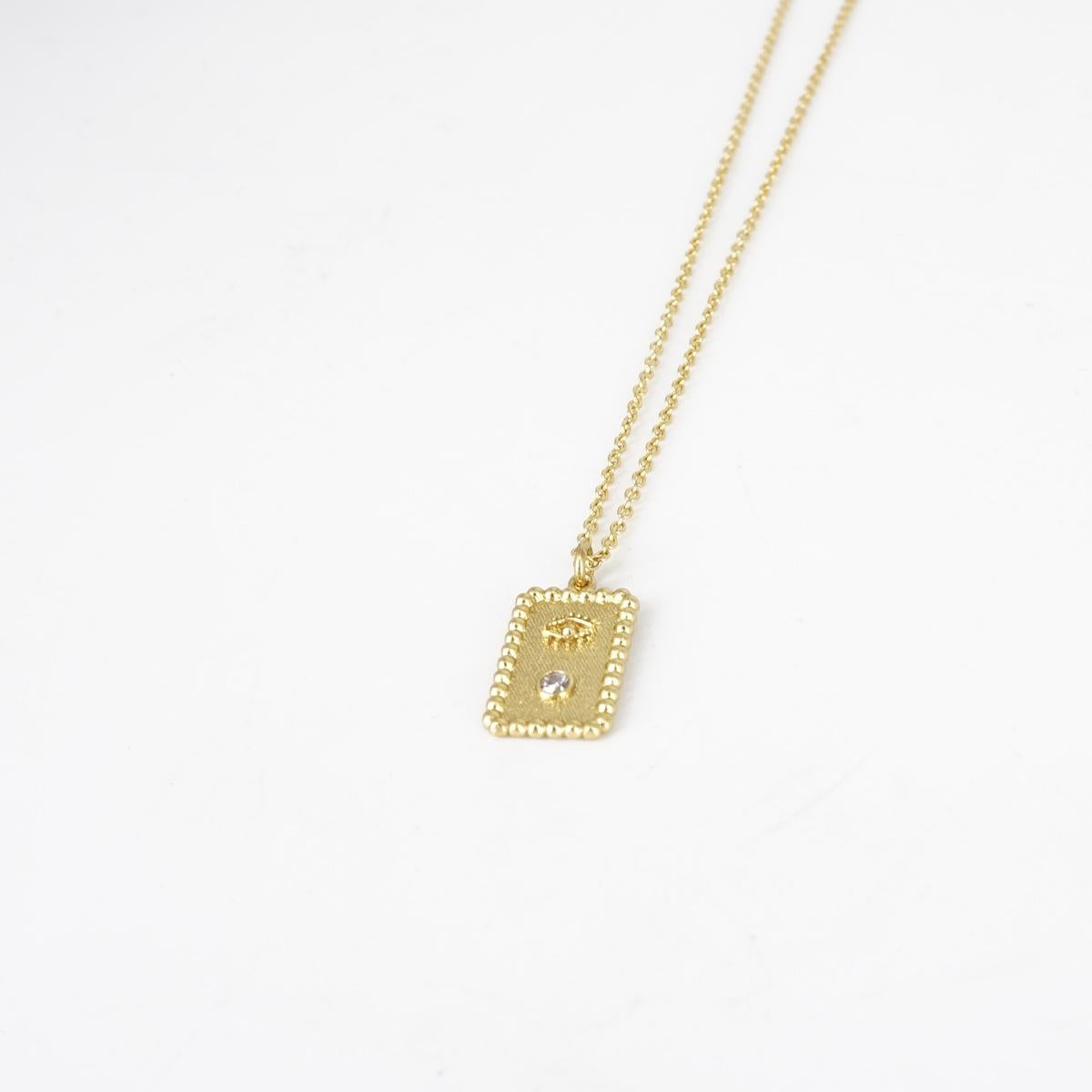 ARTEON COLLANA CATENINA CARTA OCCHIO ORO