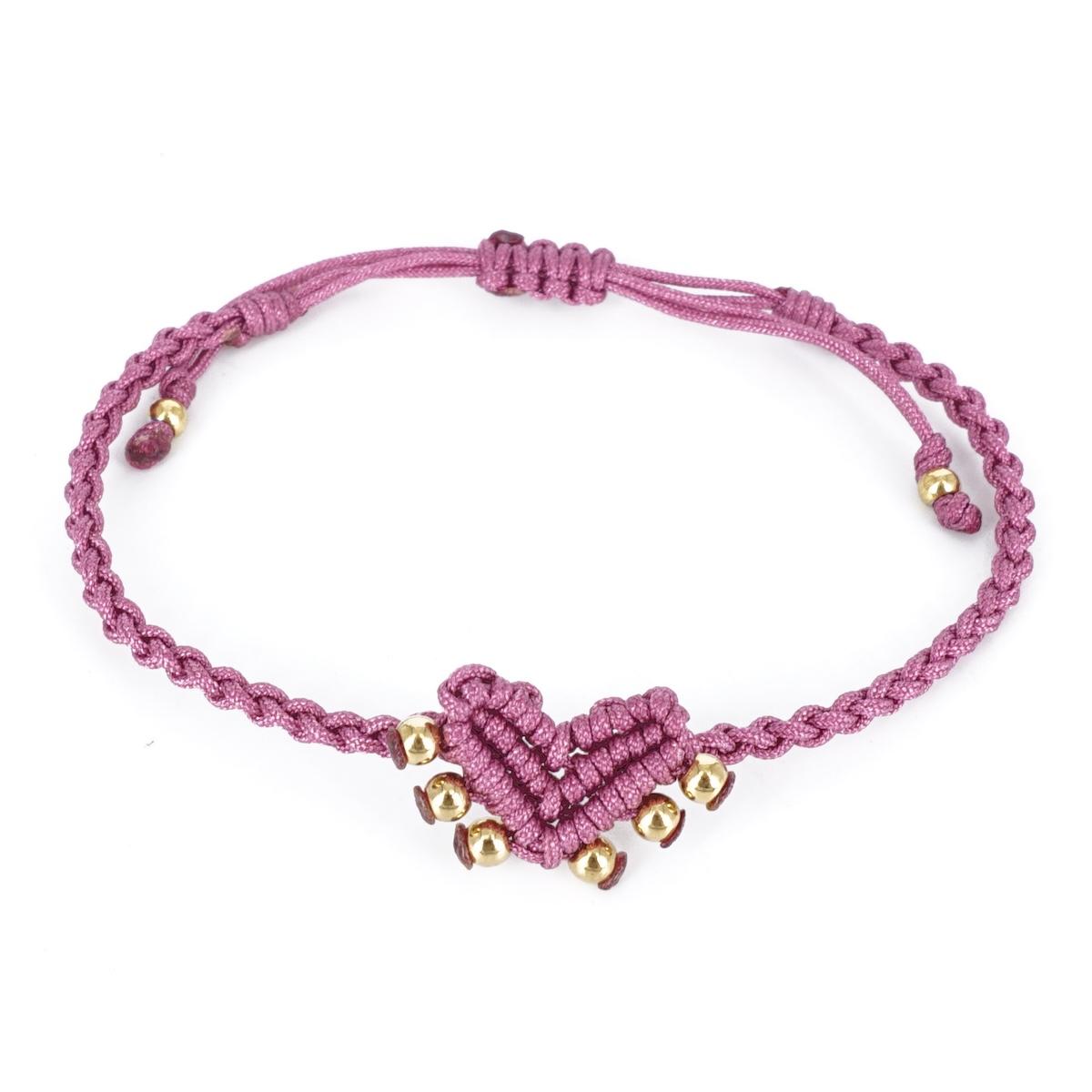 Bracciale CUORE SACRO con borchie ROSA ANTICO BRACCIALE CUORE SACRO BORCHIE ROSA ANTICO NOMADEA