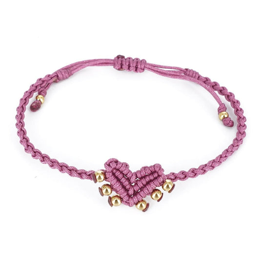 Bracciale CUORE SACRO con borchie ROSA ANTICO BRACCIALE CUORE SACRO BORCHIE ROSA ANTICO NOMADEA