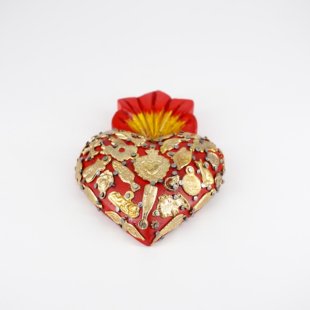 ARTE FASHION MEXICO CUORE LEGNOMEDIUM ROSSO
