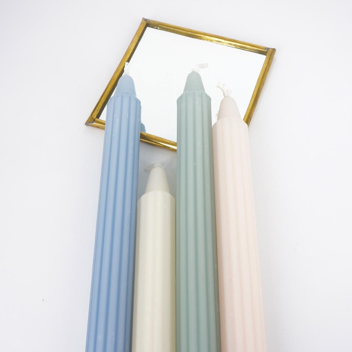 Candela 25 cm dorica BLU FUMO CANDELA 25 CM DORICA BLU FUMO CERERIA DI GIORGIO