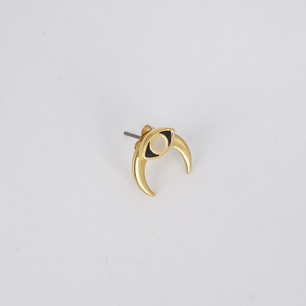 Single eye earring + MOON detail