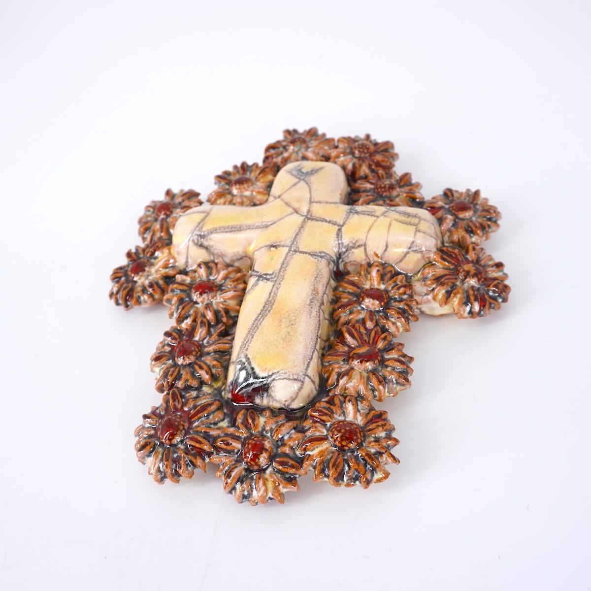 FRATANTONI CROCEMARGHERITE BEIGE/ROSSO