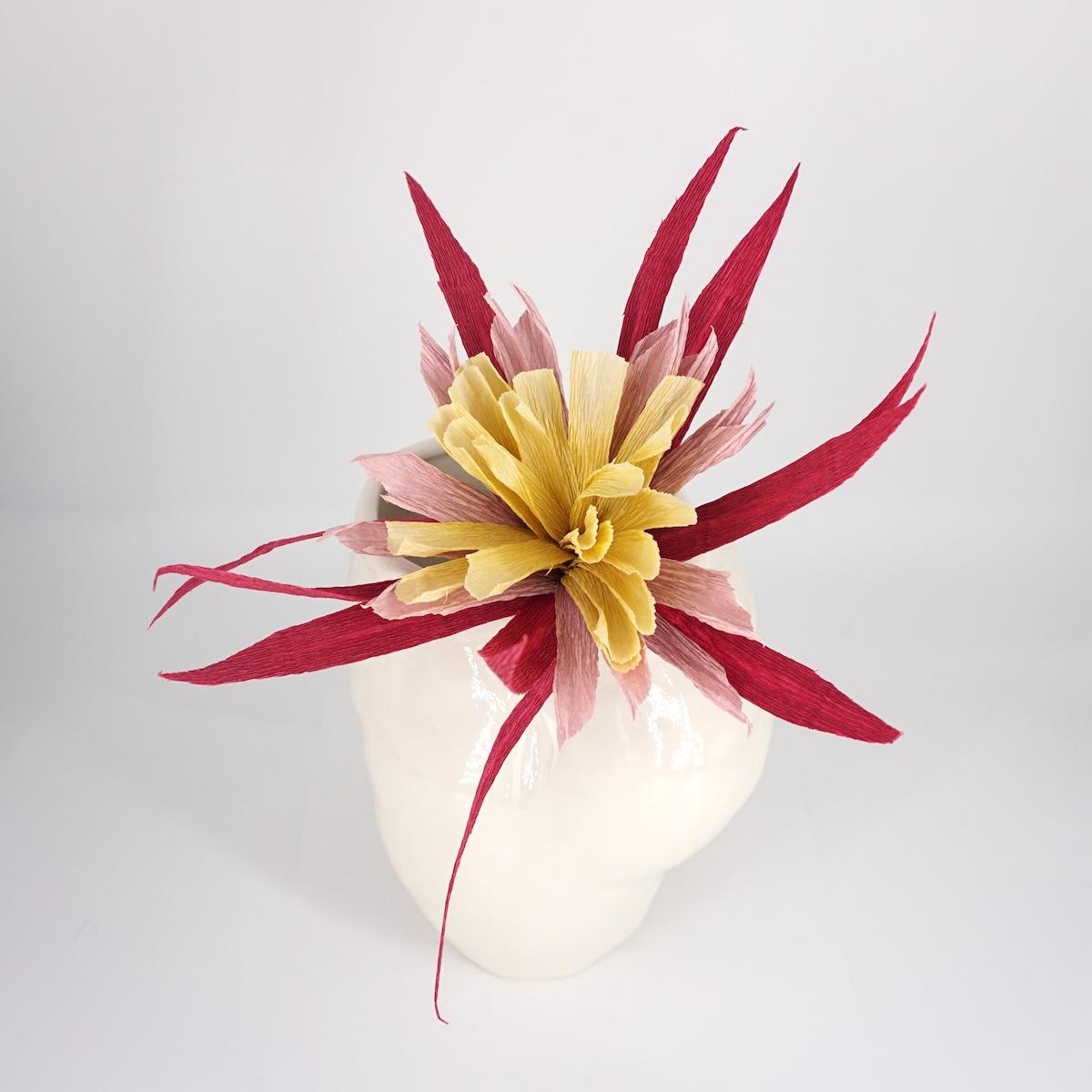 Fiore di carta GIALLO BORDEAUX