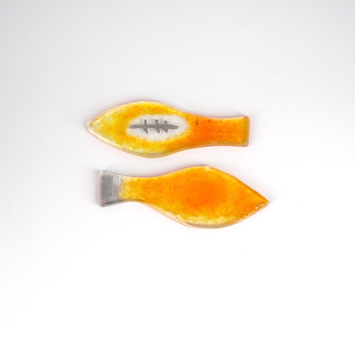 Poggiaposate PESCIOLINO giallo zafferano